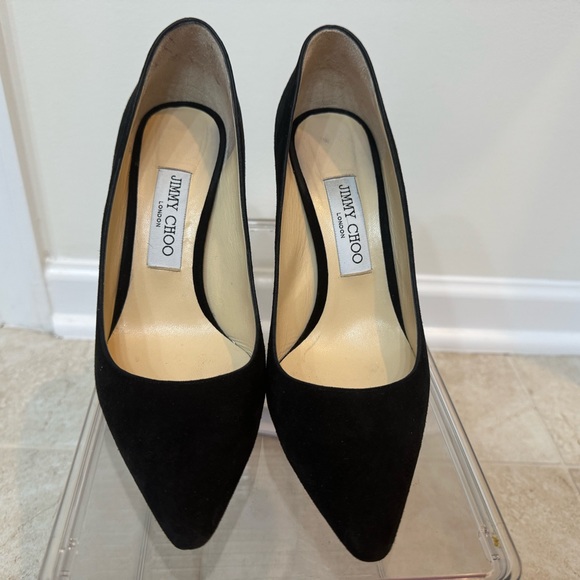 Jimmy Choo Romy 100 Classic black suede - Picture 2 of 5